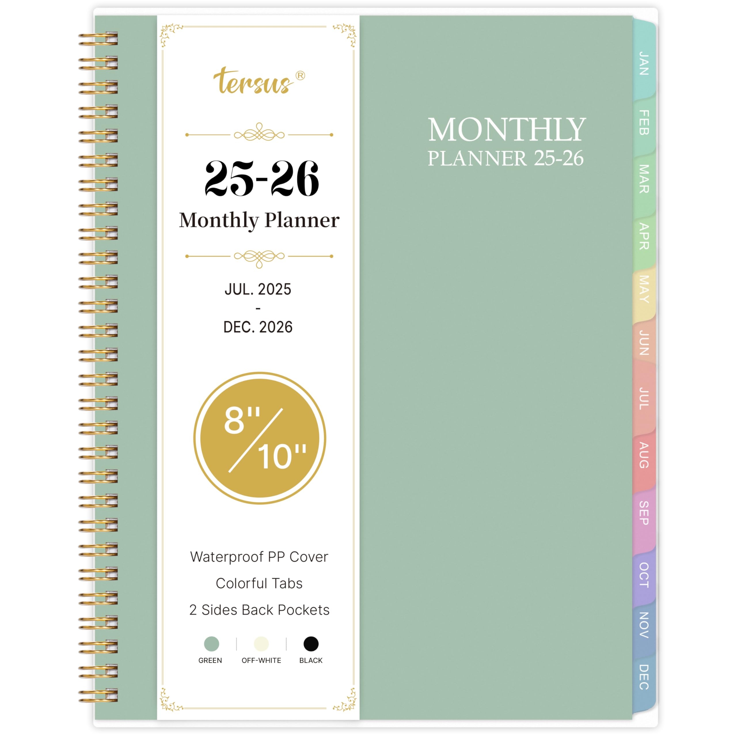 2025 2026 Monthly Planner With Tabs Pocket 8 5x11 2025 2026 Monthly Planner 18 Month Calendar From July 2025 To December 2026 Budget Planner