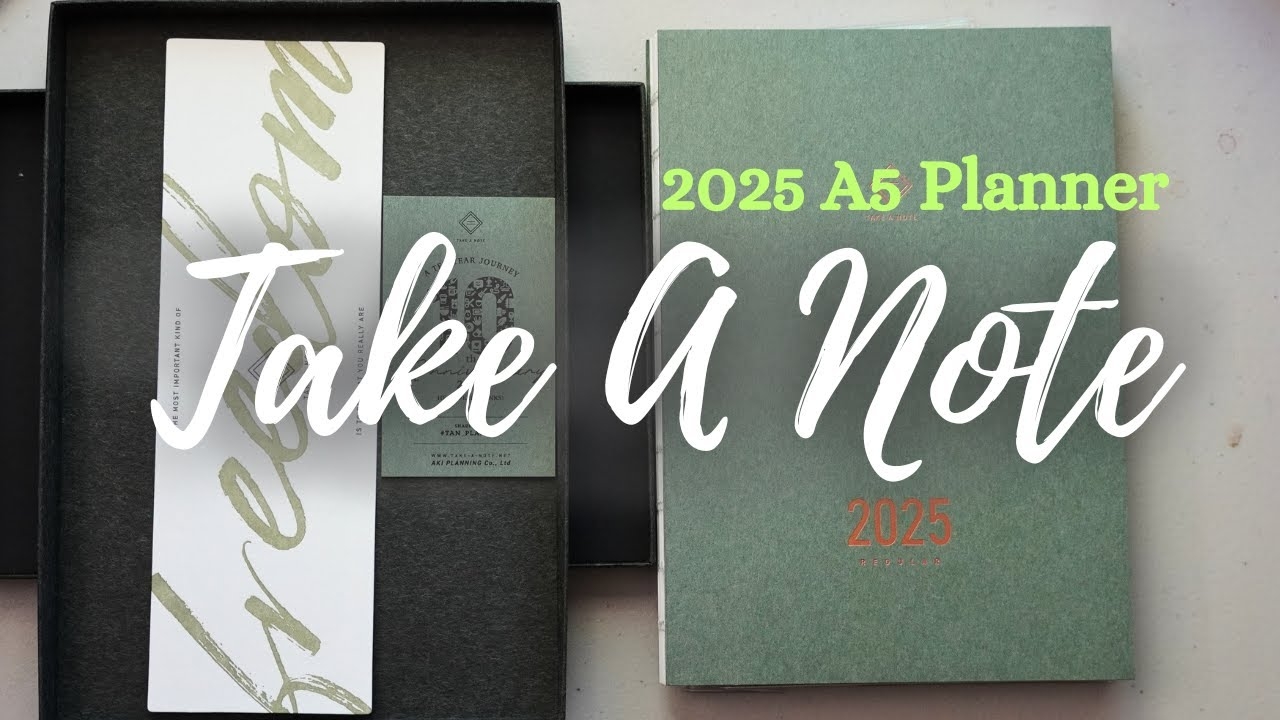 2025 A5 Take A Note Planner Unboxing Review YouTube
