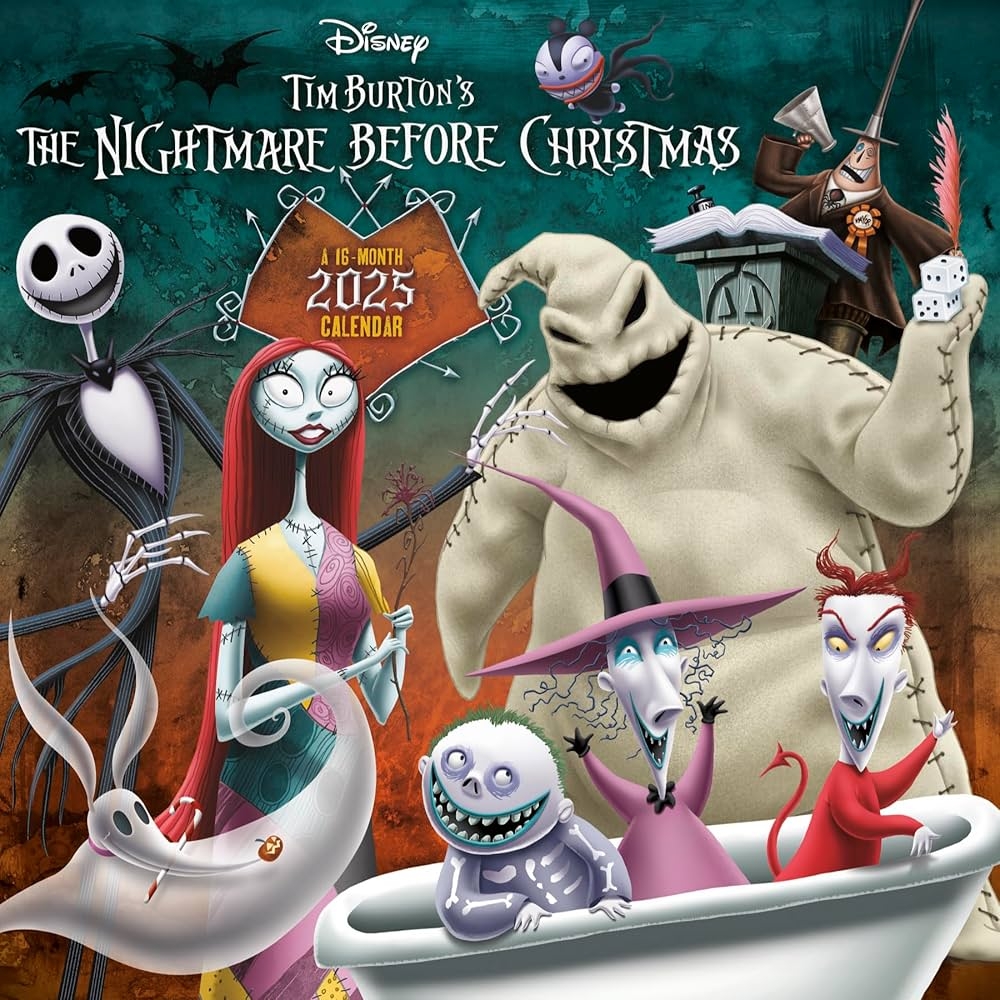 2025 Disney The Nightmare Before Christmas Wall Calendar Trends International 0057668264893 Amazon Books