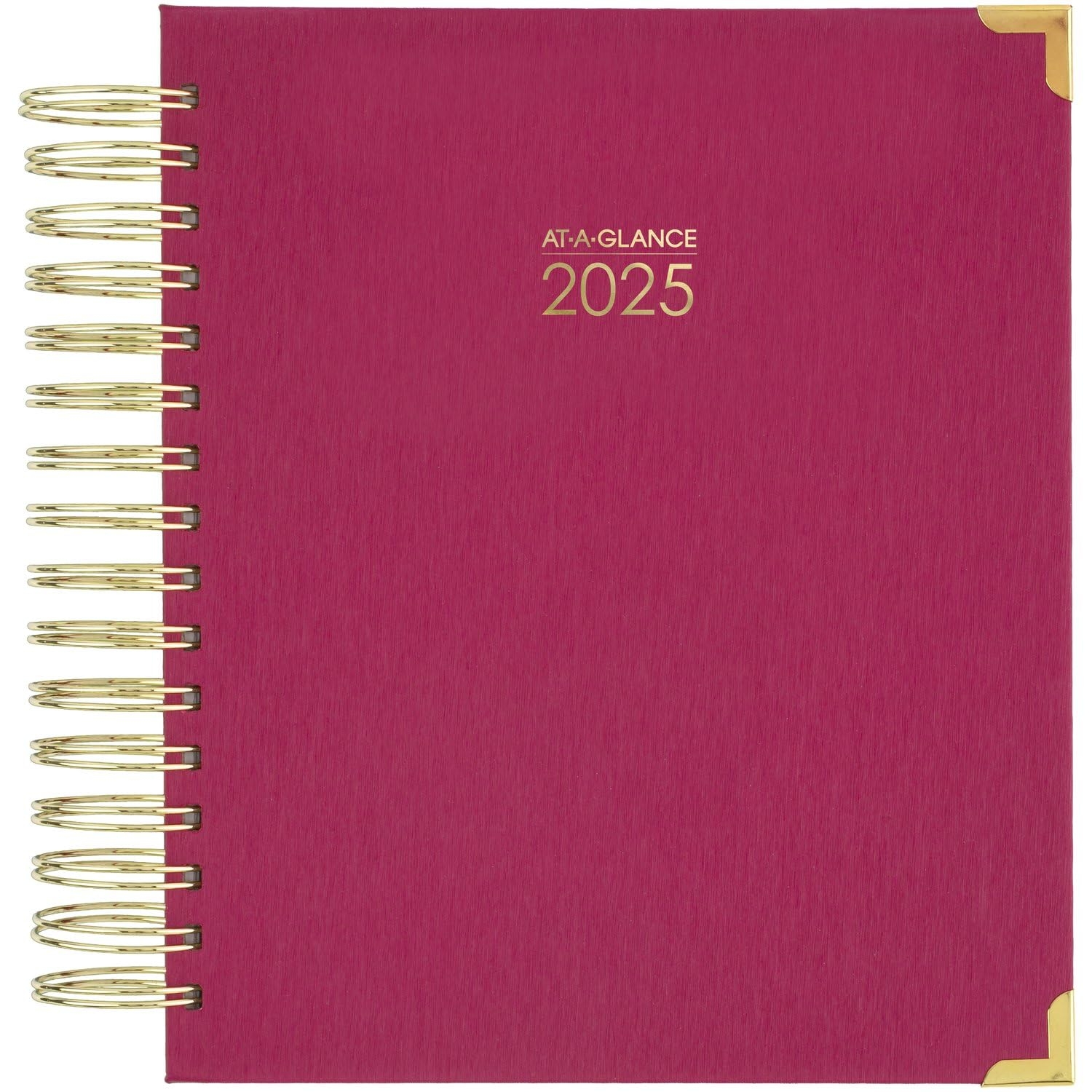 2025 Journal One Page Per Day AT A GLANCE 2025 Daily Planner 12 Month Hardcover Diary 7 3 4 X 12 Large Format With Lay Flat Binding Red Cover At A Glance Planner 2025