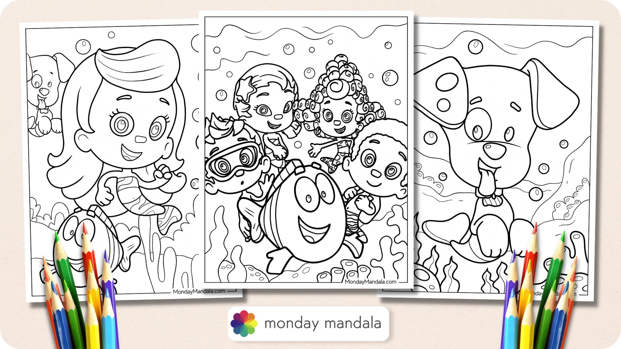 22 Bubble Guppies Coloring Pages Free PDF Printables 