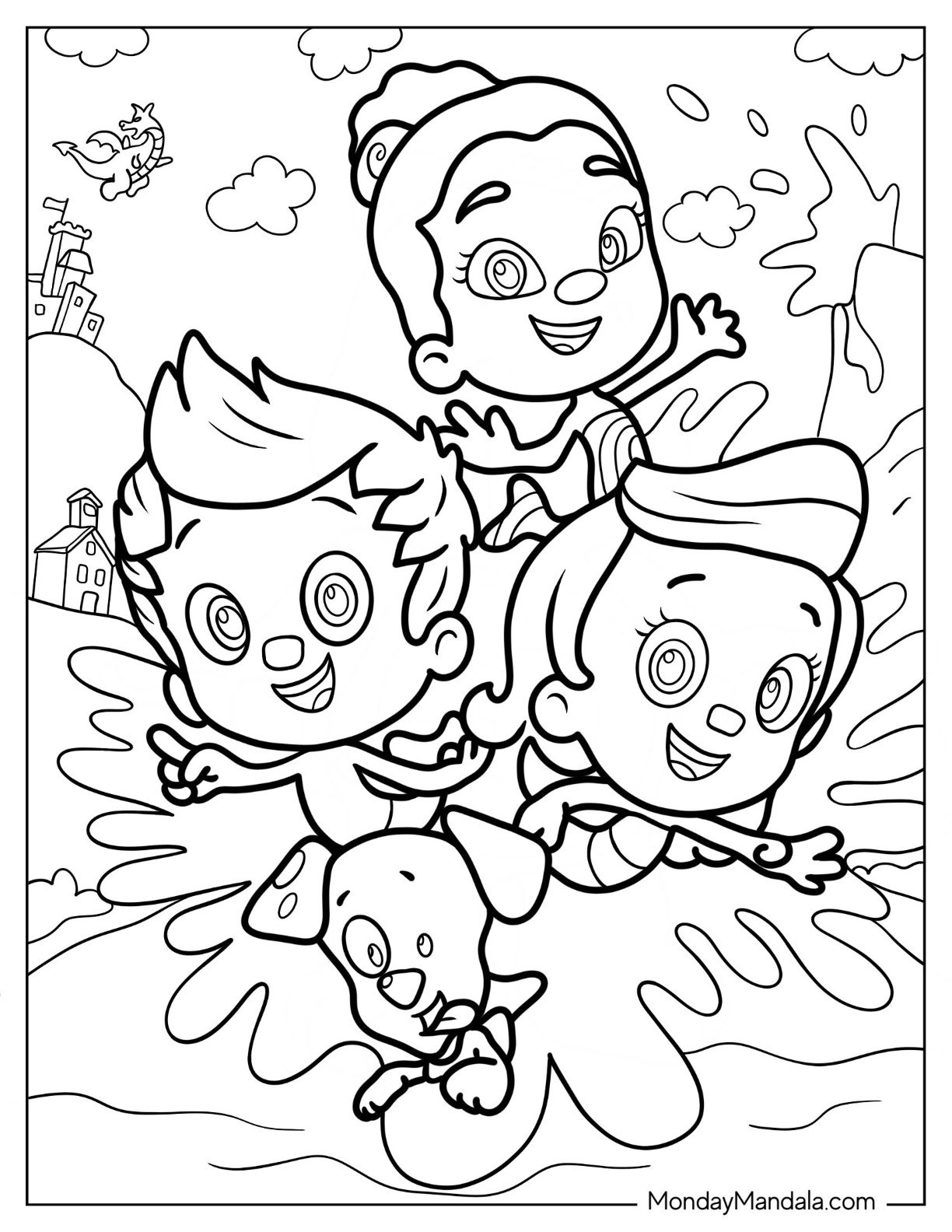 22 Bubble Guppies Coloring Pages Free PDF Printables 