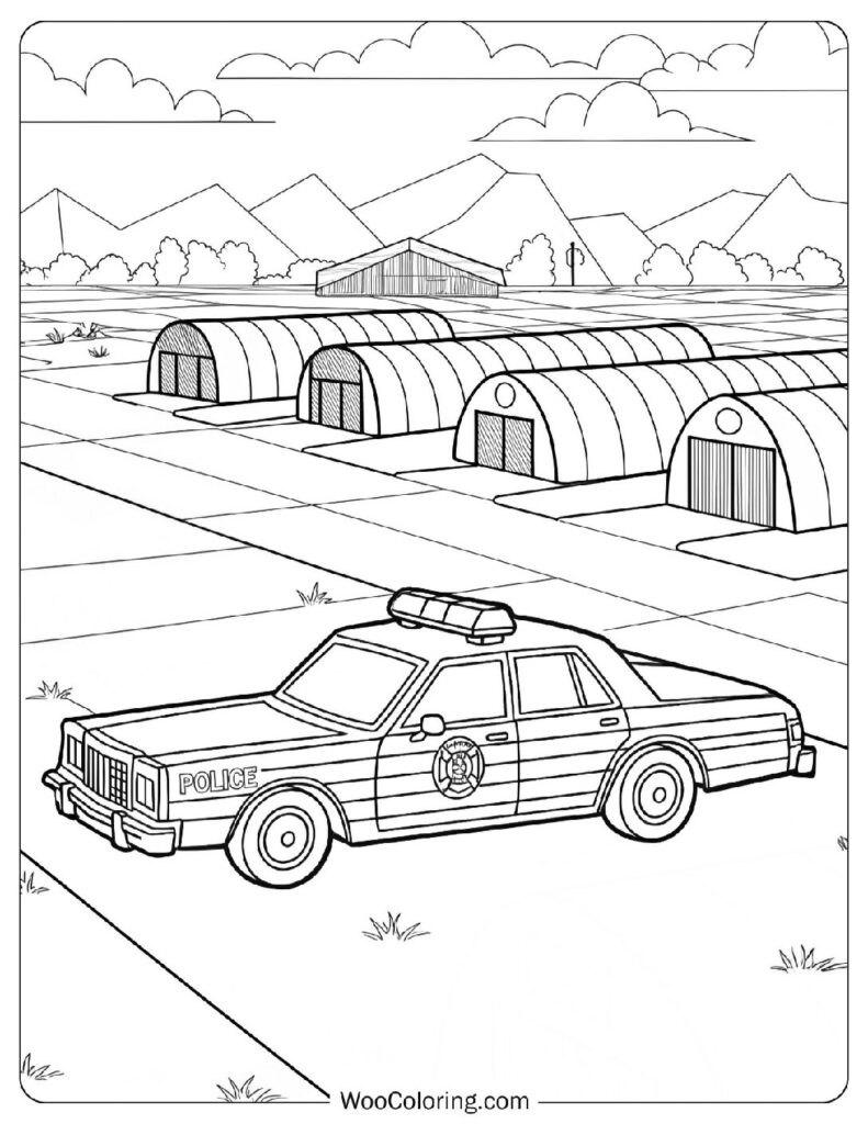 22 Police Car Coloring Pages Free PDF To Print Woo Coloring