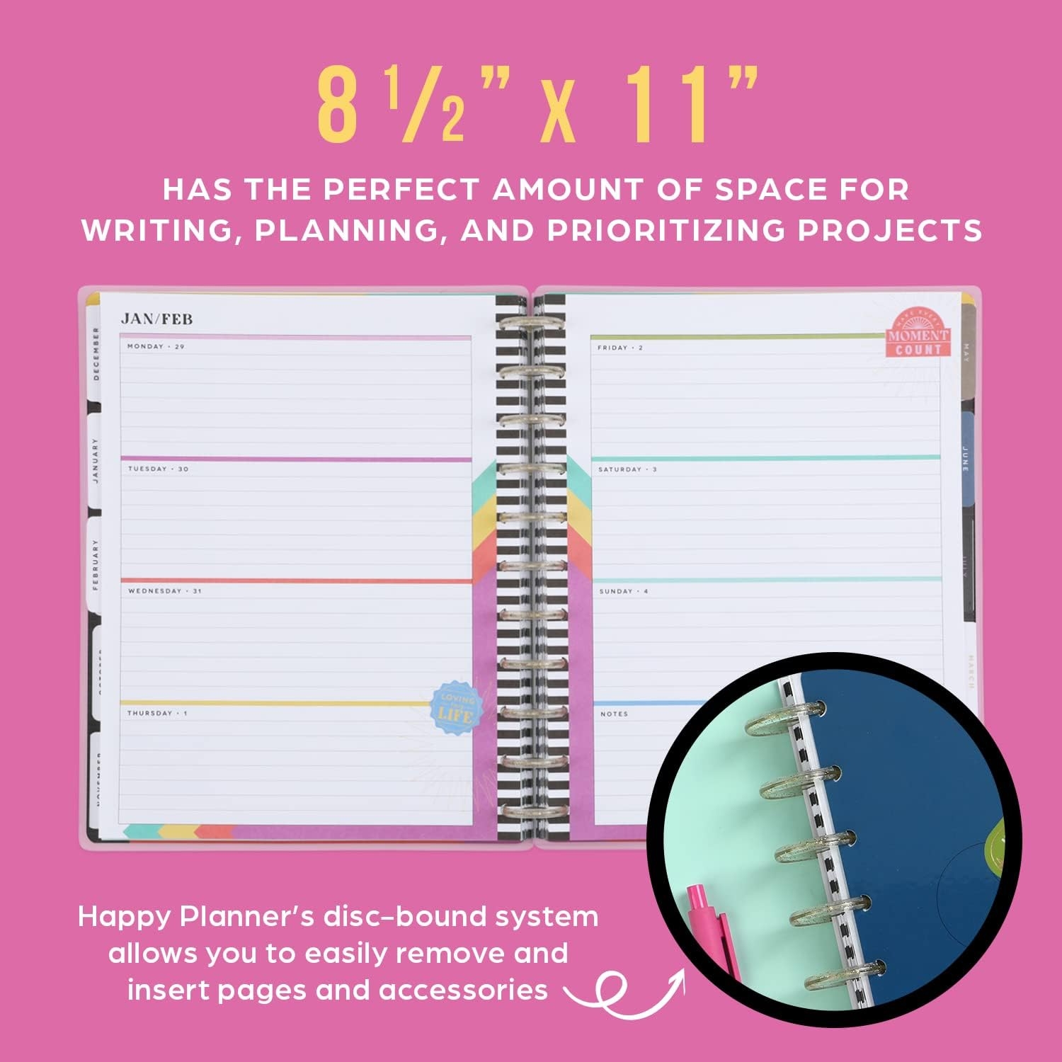 23 And Me Happy Planner 2023 Daily Planner And Calendar 18 Month Daily Weekly And Monthly Teacher Planner