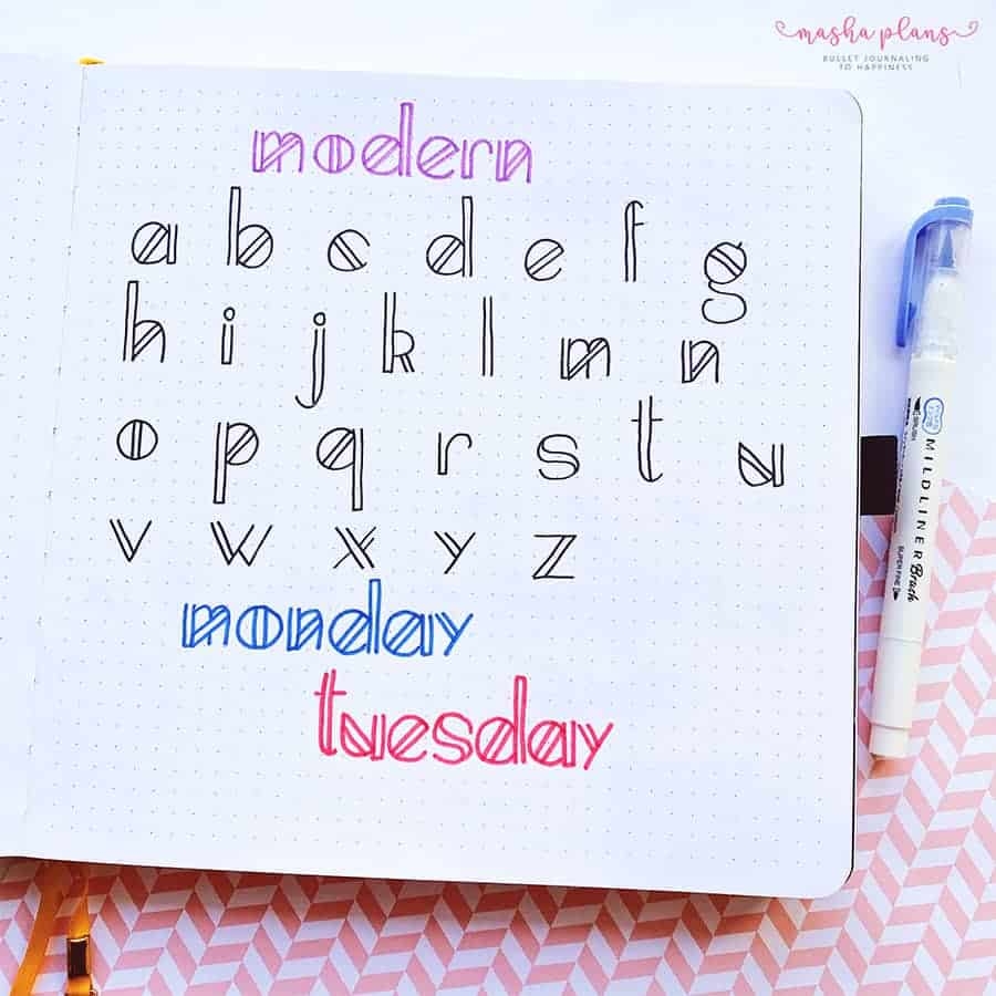 23 Bullet Journal Fonts You Need To Try Today