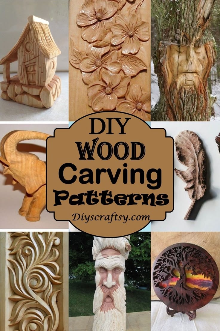 23 DIY Wood Carving Patterns with Images 