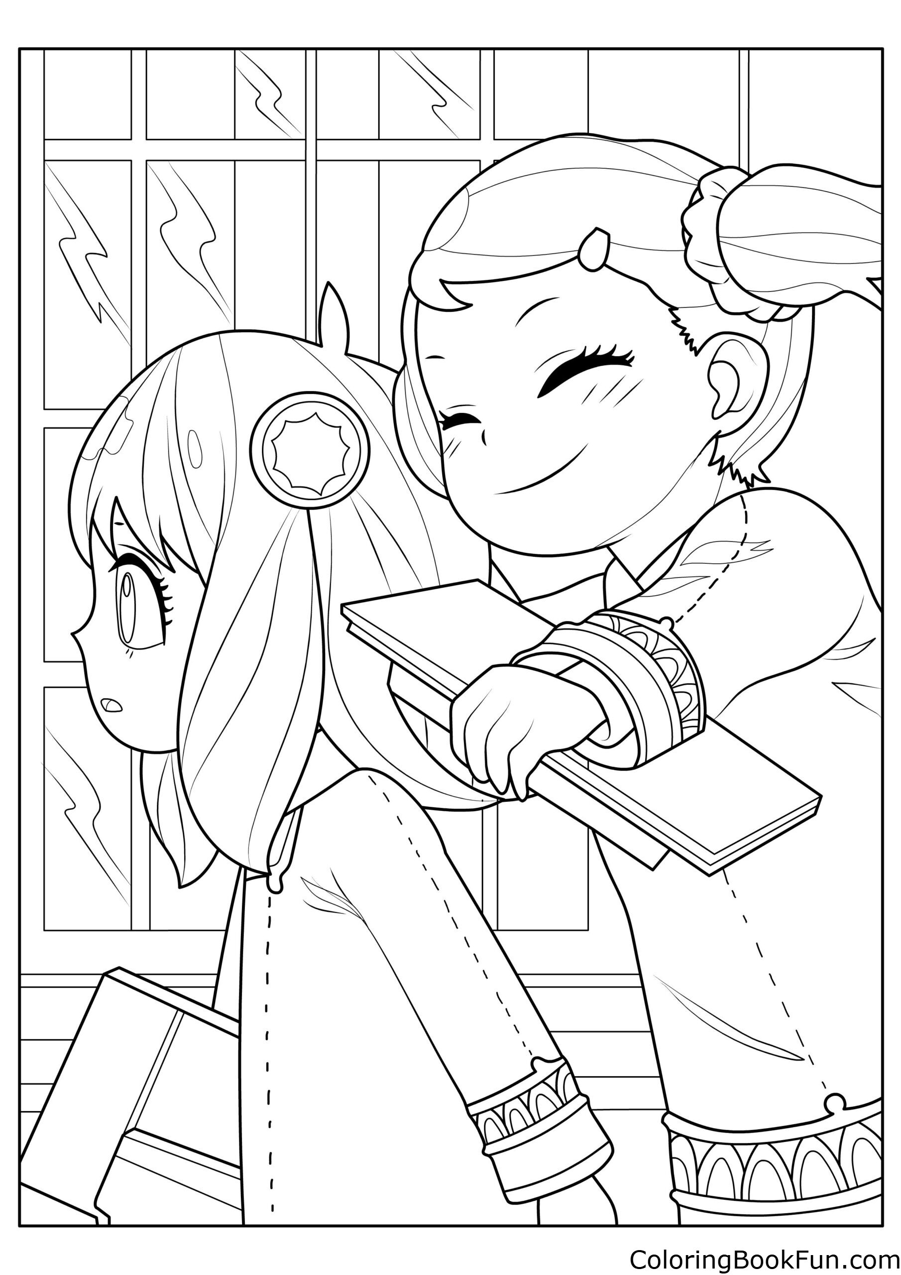 24 Anya Spy X Family Coloring Pages ColoringBookFun