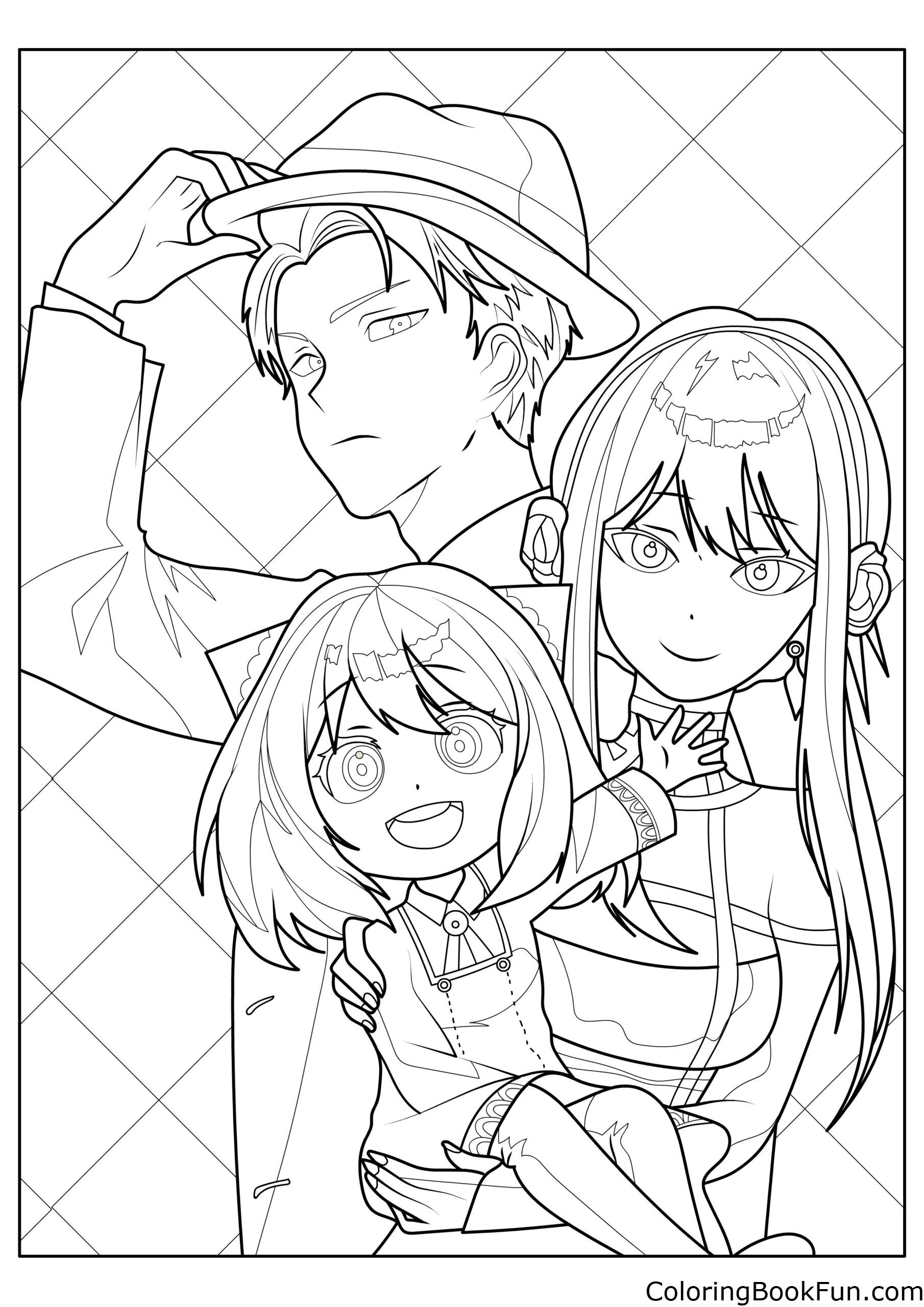 spy x family coloring pages