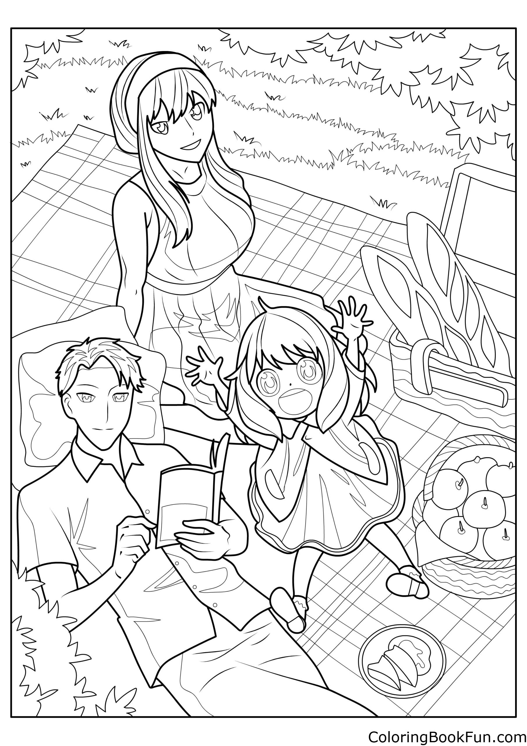 24 Anya Spy X Family Coloring Pages ColoringBookFun