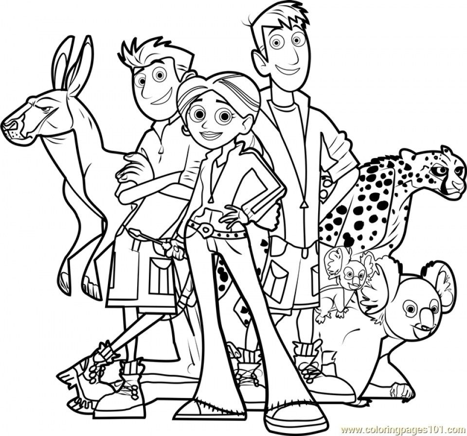 wild kratts coloring pages printable
