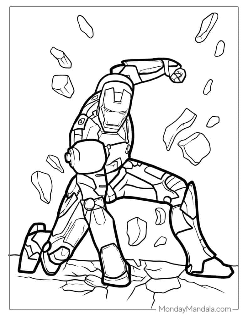 24 Iron Man Coloring Pages Free PDF Printables 