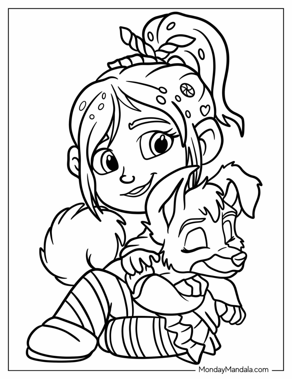 vanellope von schweetz coloring pages