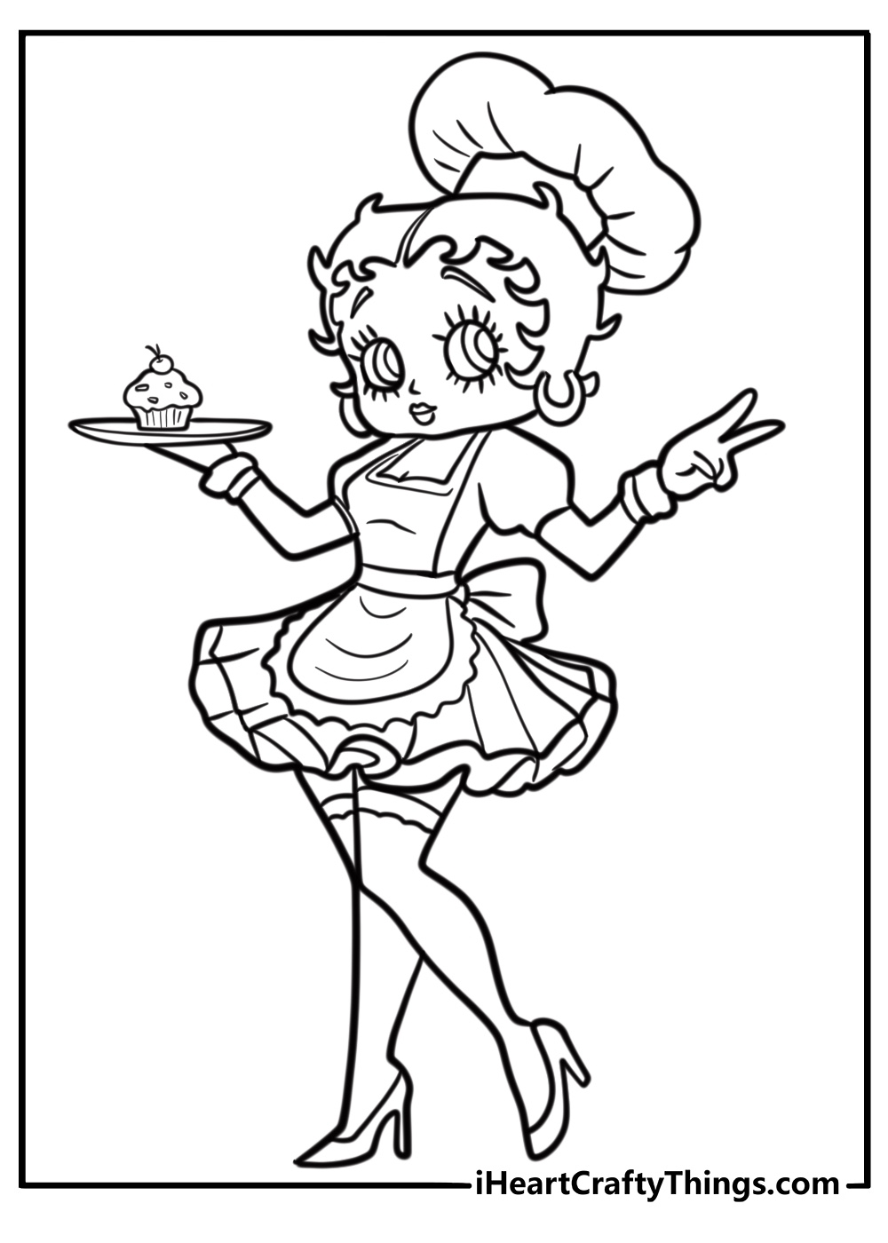 betty boop printable coloring pages