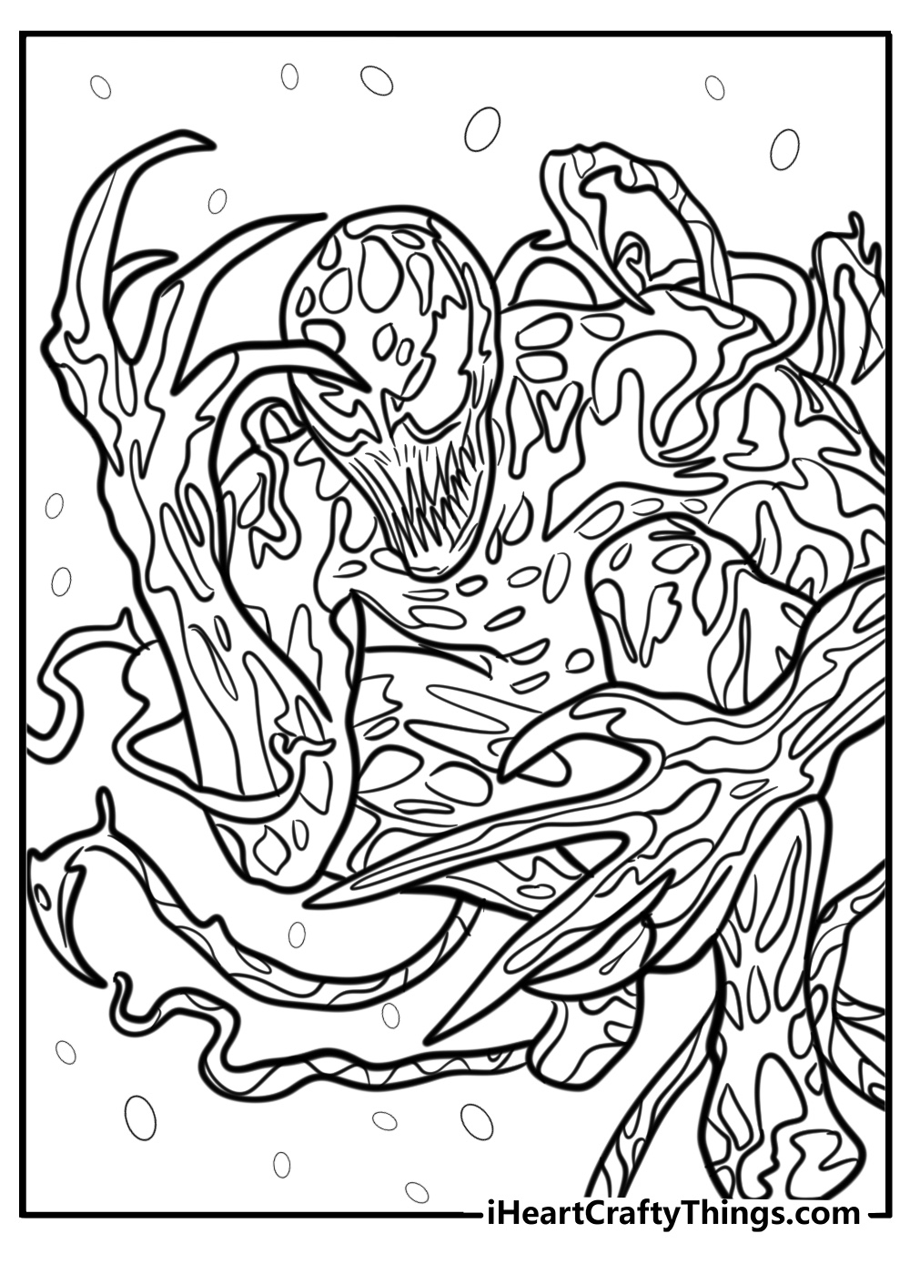 venom vs carnage coloring pages