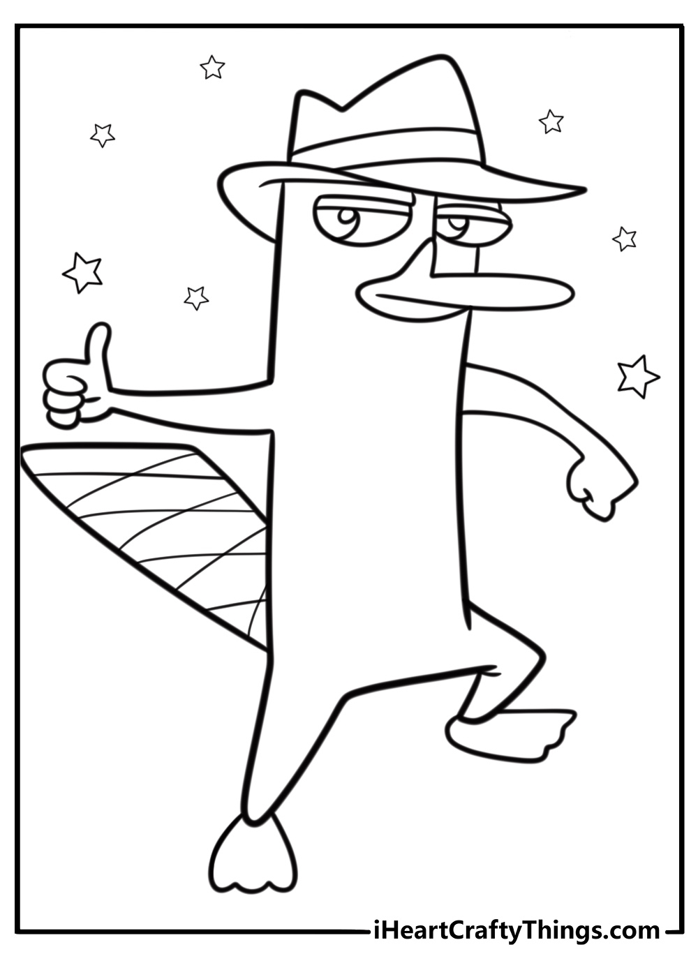 perry the platypus coloring pages