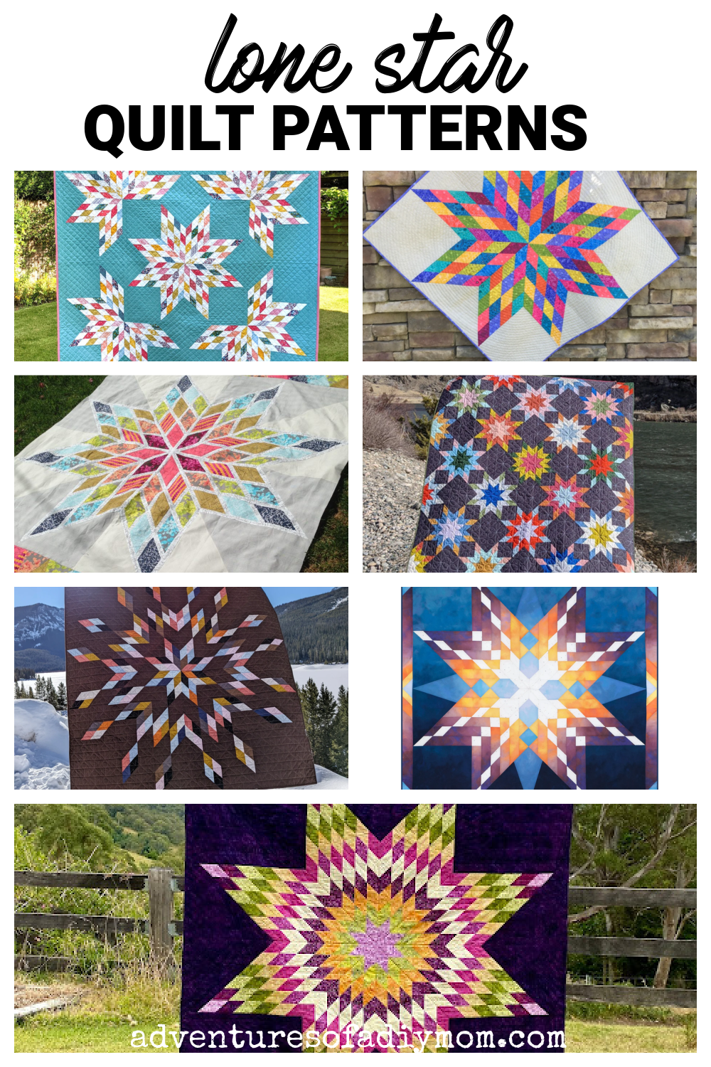 free printable lone star quilt pattern