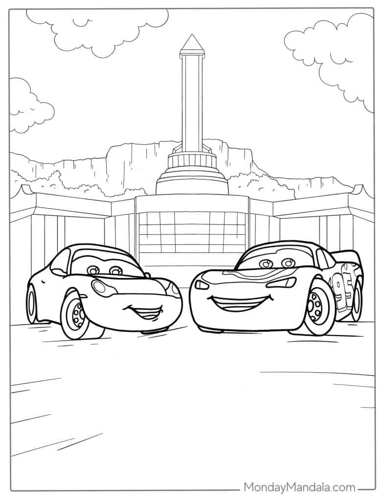 26 Lighting McQueen Coloring Pages Free PDF Printables 