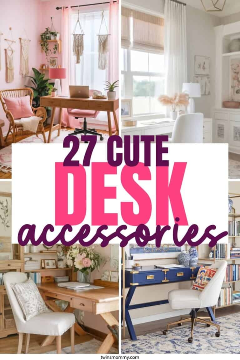 27 Cute Desk Accessory Ideas For Your Work Desk Decor Twins Mommy