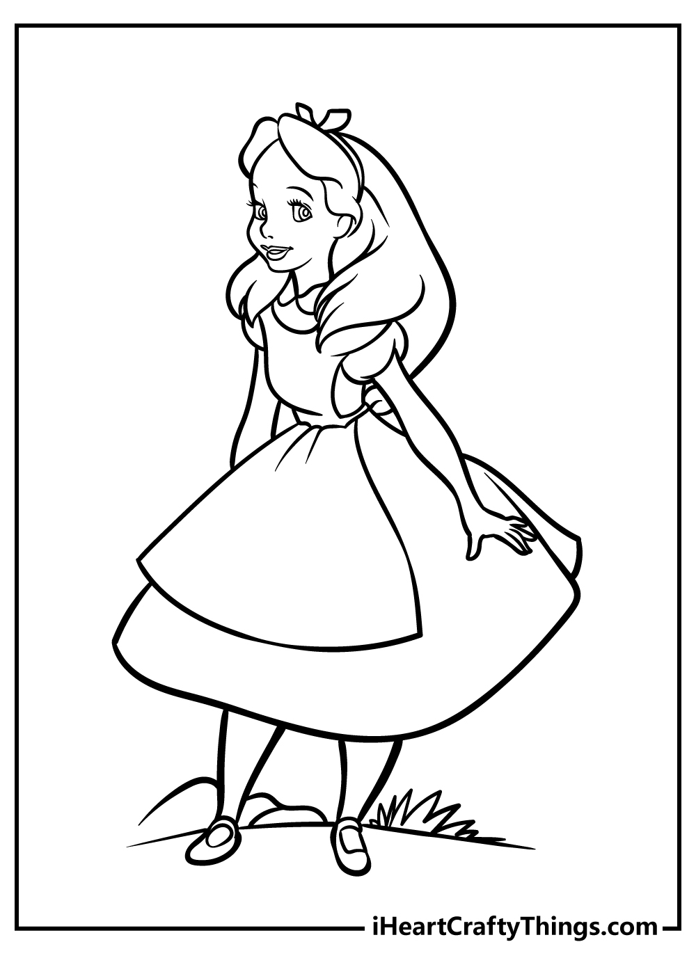 alice in wonderland coloring book