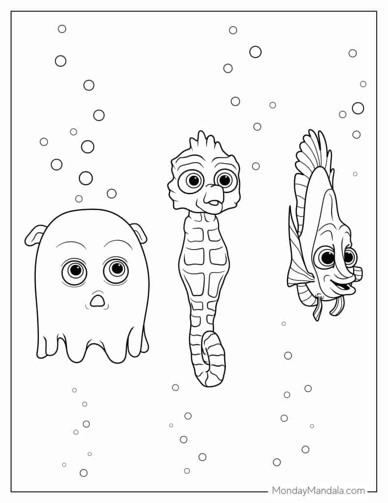 finding nemo printable coloring pages