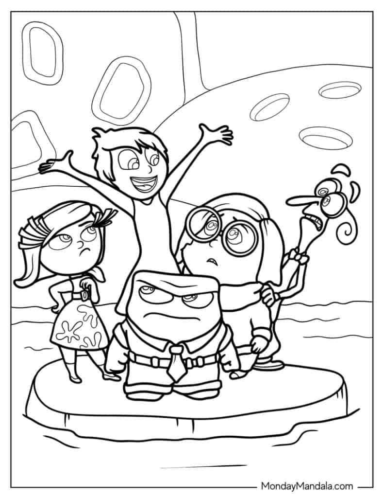 anger inside out coloring pages