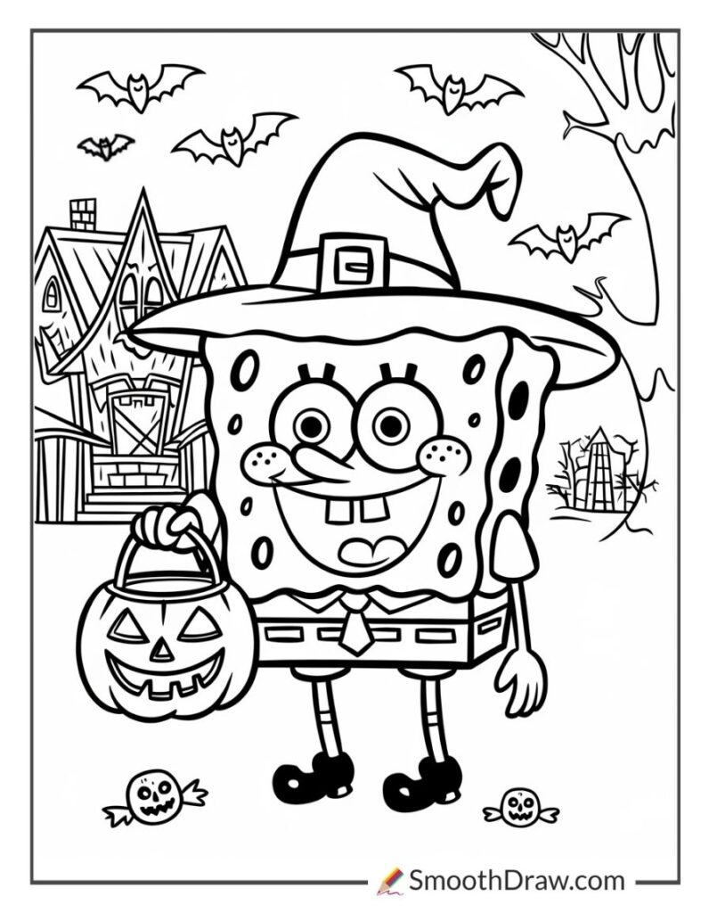 spongebob squarepants coloring pages printable