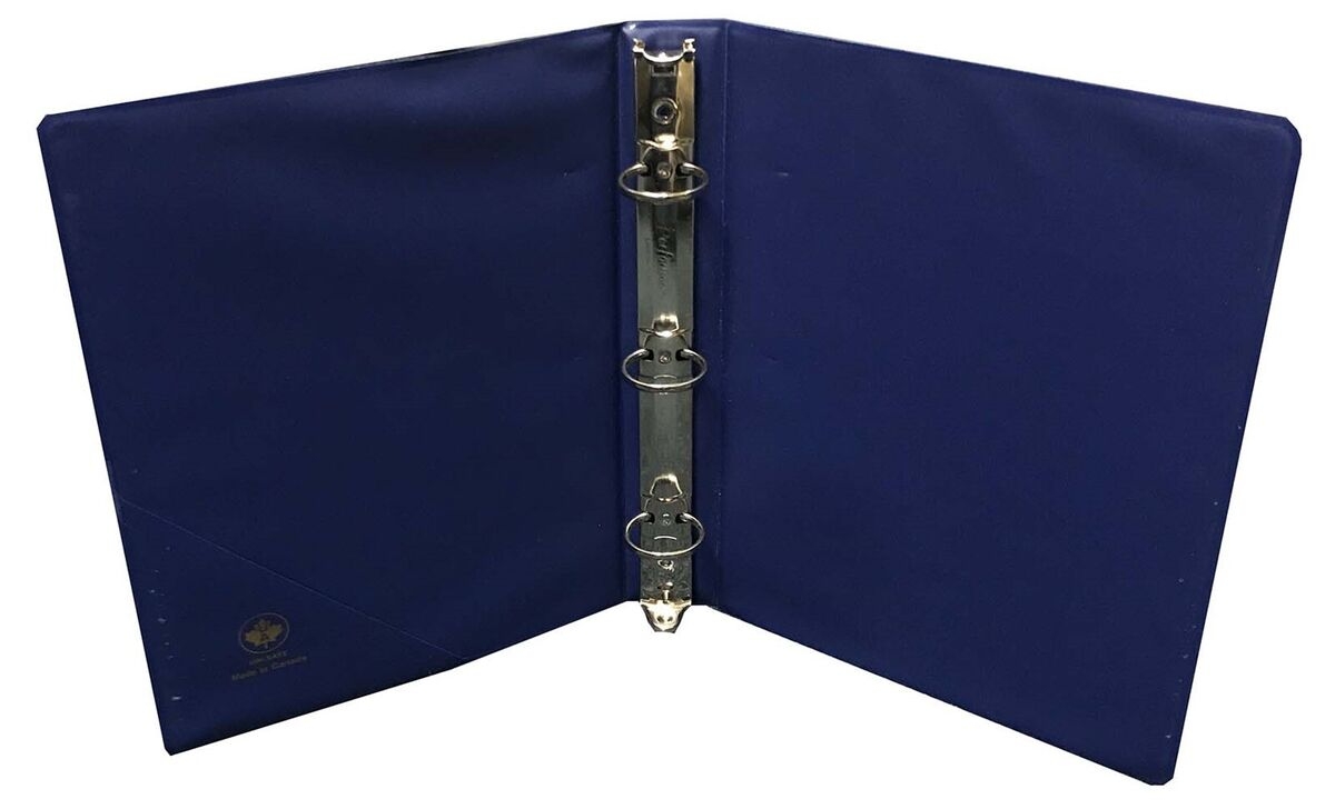 3 Ring Binder For 5 5x8 5 Stamp Dealer Sales Pages For Large Size Sheets Blue EBay