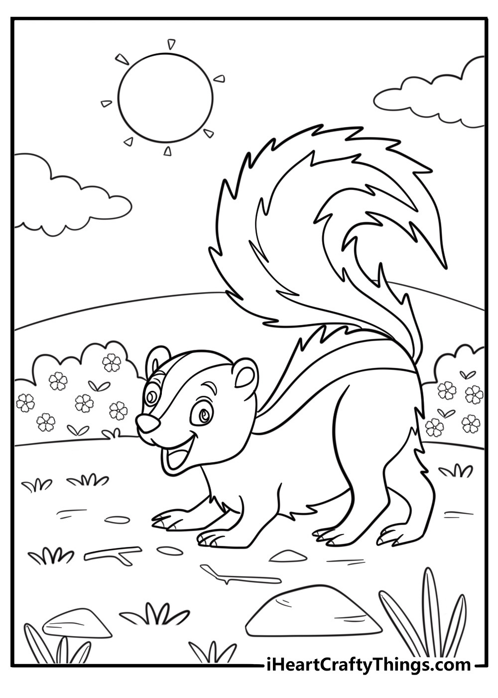 30 Free Skunk Coloring Pages For Kids
