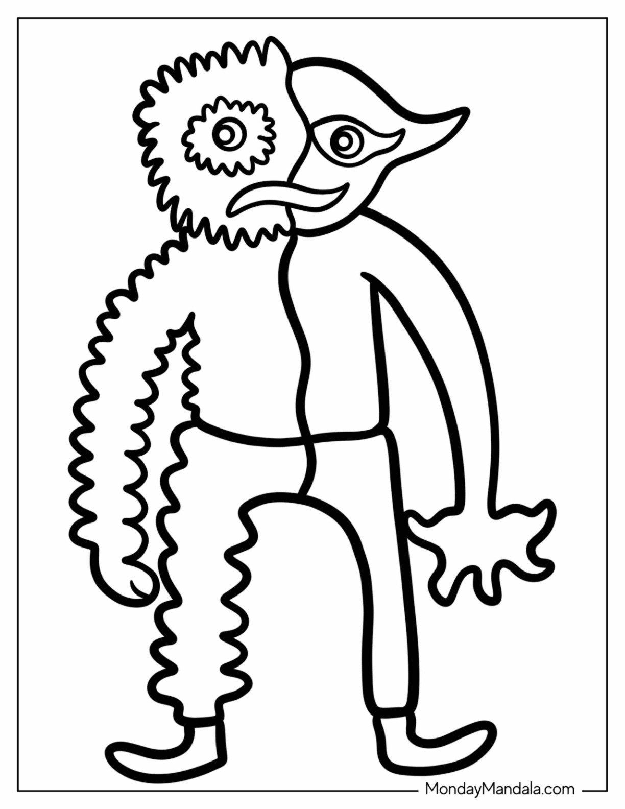 garden of banban coloring pages