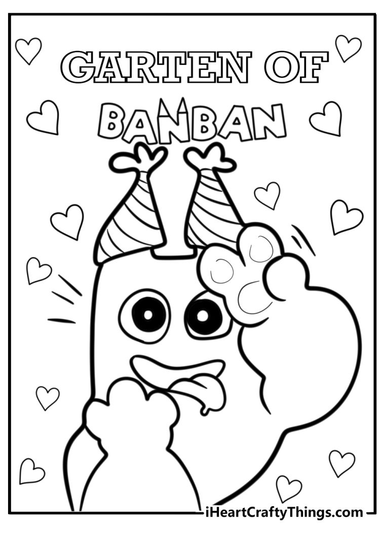 garten of banban coloring page
