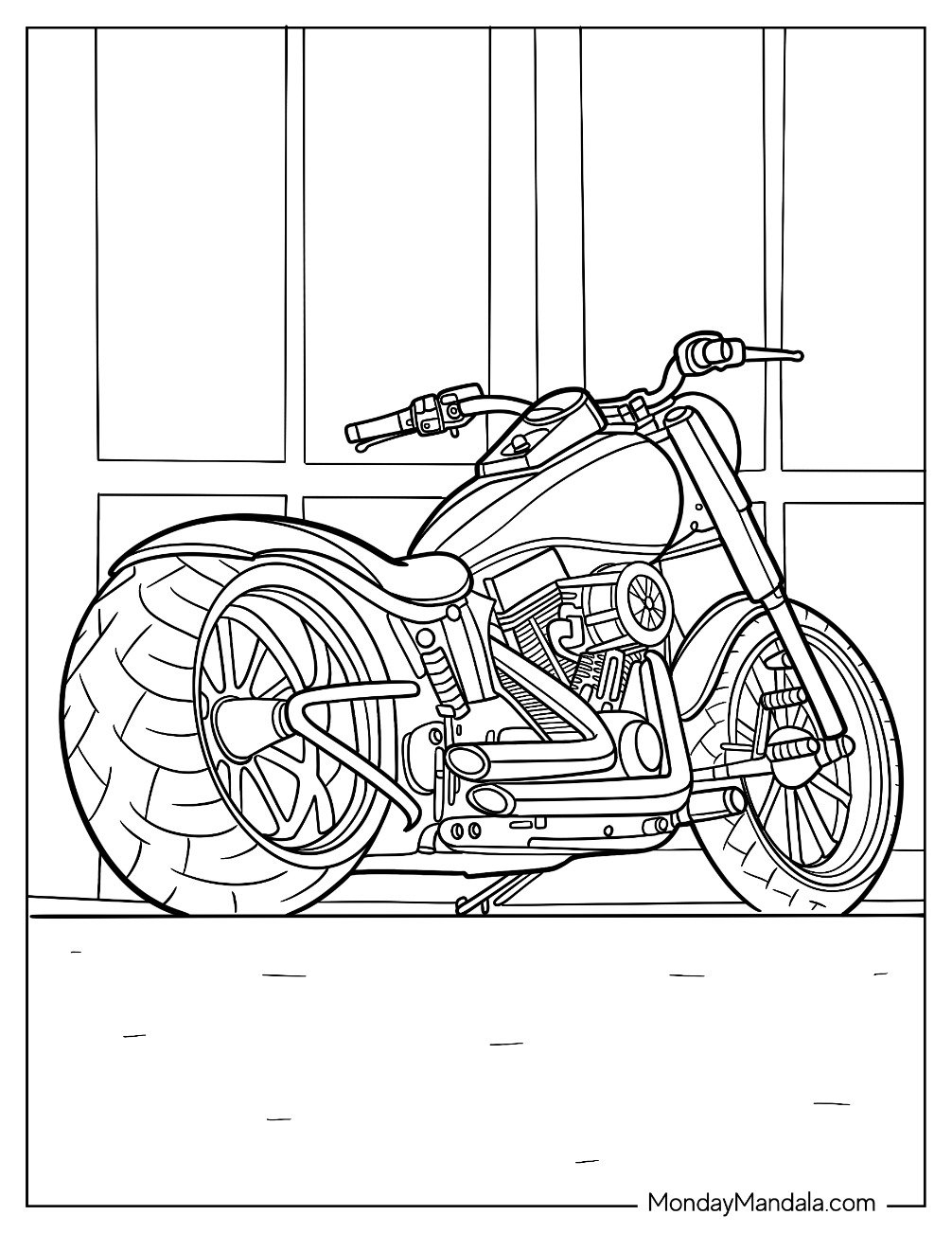 30 Harley Davidson Coloring Pages Free PDF Printables 