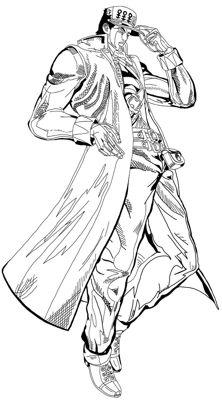 30 JoJo s Bizarre Adventure Coloring Pages Free Printable PDF Online Coloring