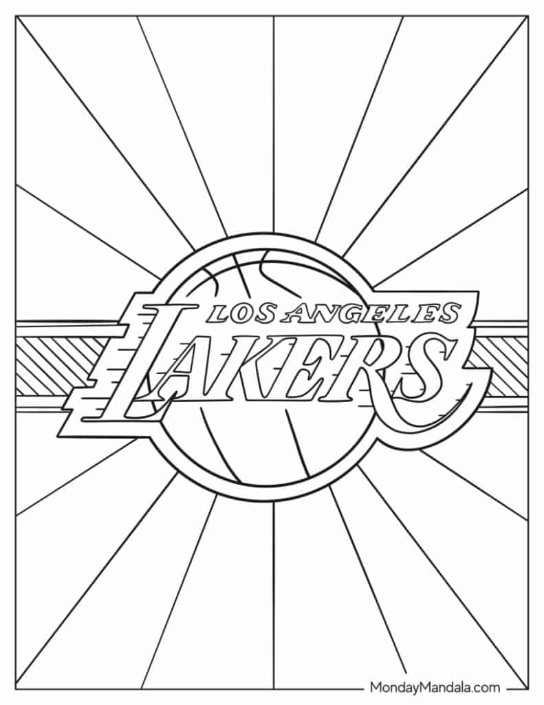 30 NBA Basketball Coloring Pages Free PDF Printables 
