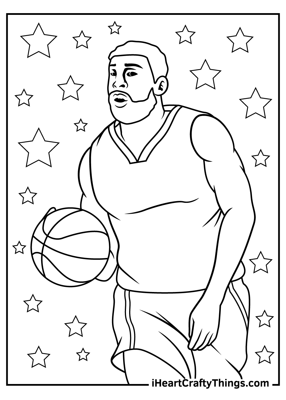 nba coloring pages nba players