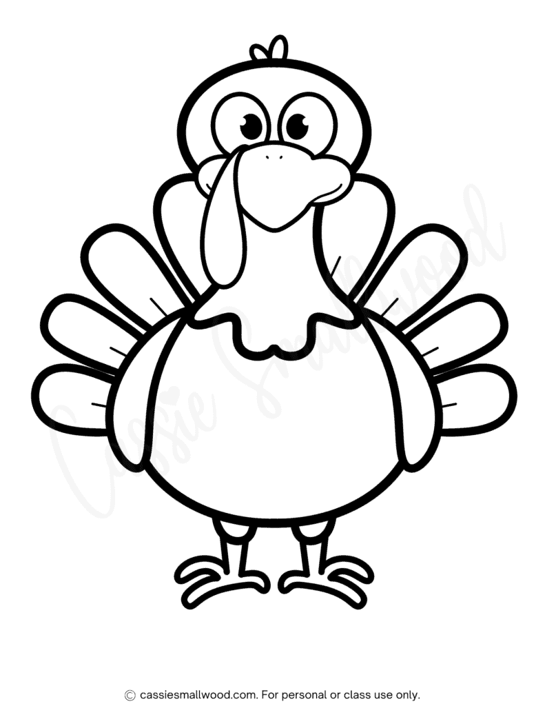 printable turkey pattern