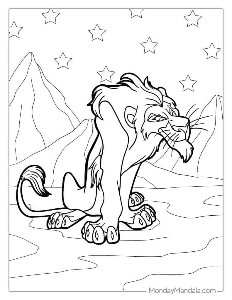 32 Lion King Coloring Pages Free PDF Printables 
