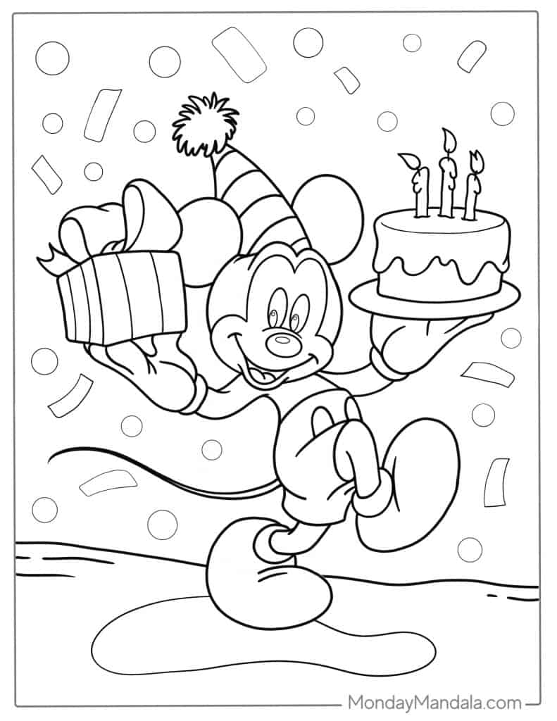 printable mickey mouse coloring pages