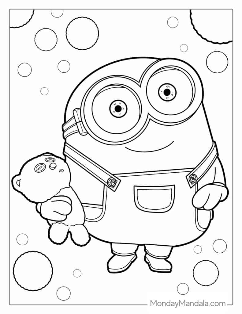 32 Minion Coloring Pages Free PDF Printables 