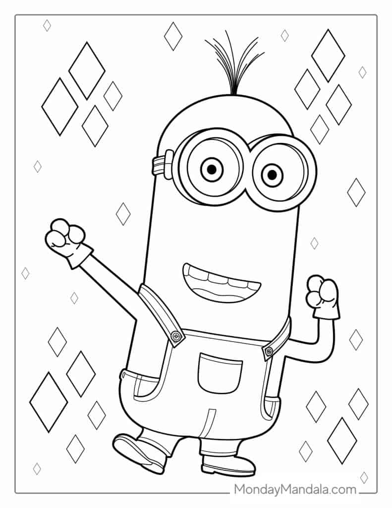 32 Minion Coloring Pages Free PDF Printables 