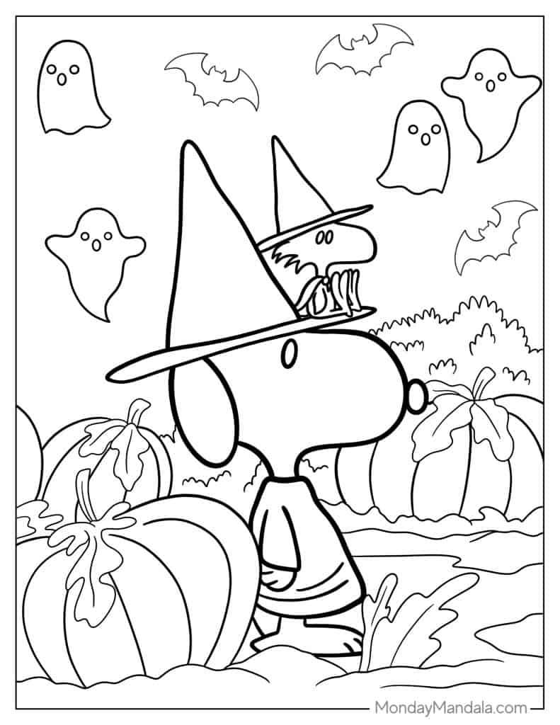 32 Peanuts Snoopy Coloring Pages Free PDF Printables 