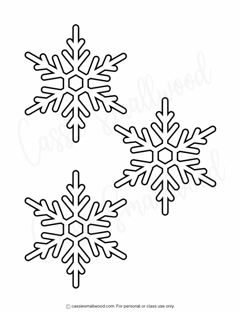 33 BEST Snowflake Templates Small Medium And Large Cassie Smallwood