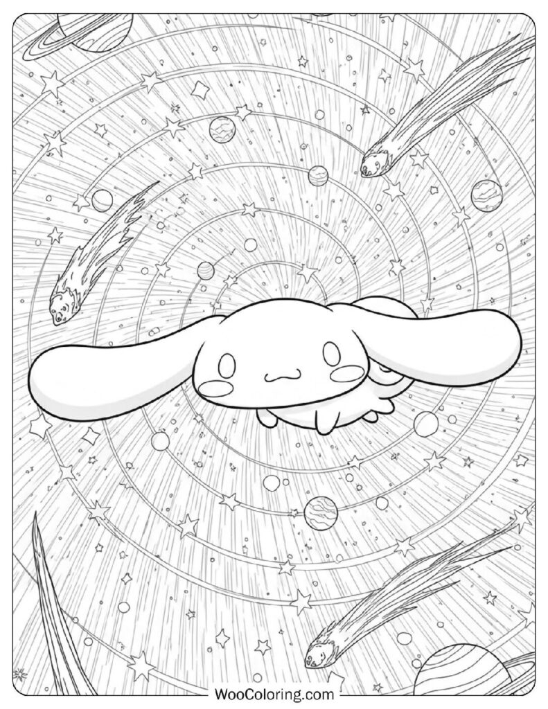 sanrio printable cinnamoroll coloring pages