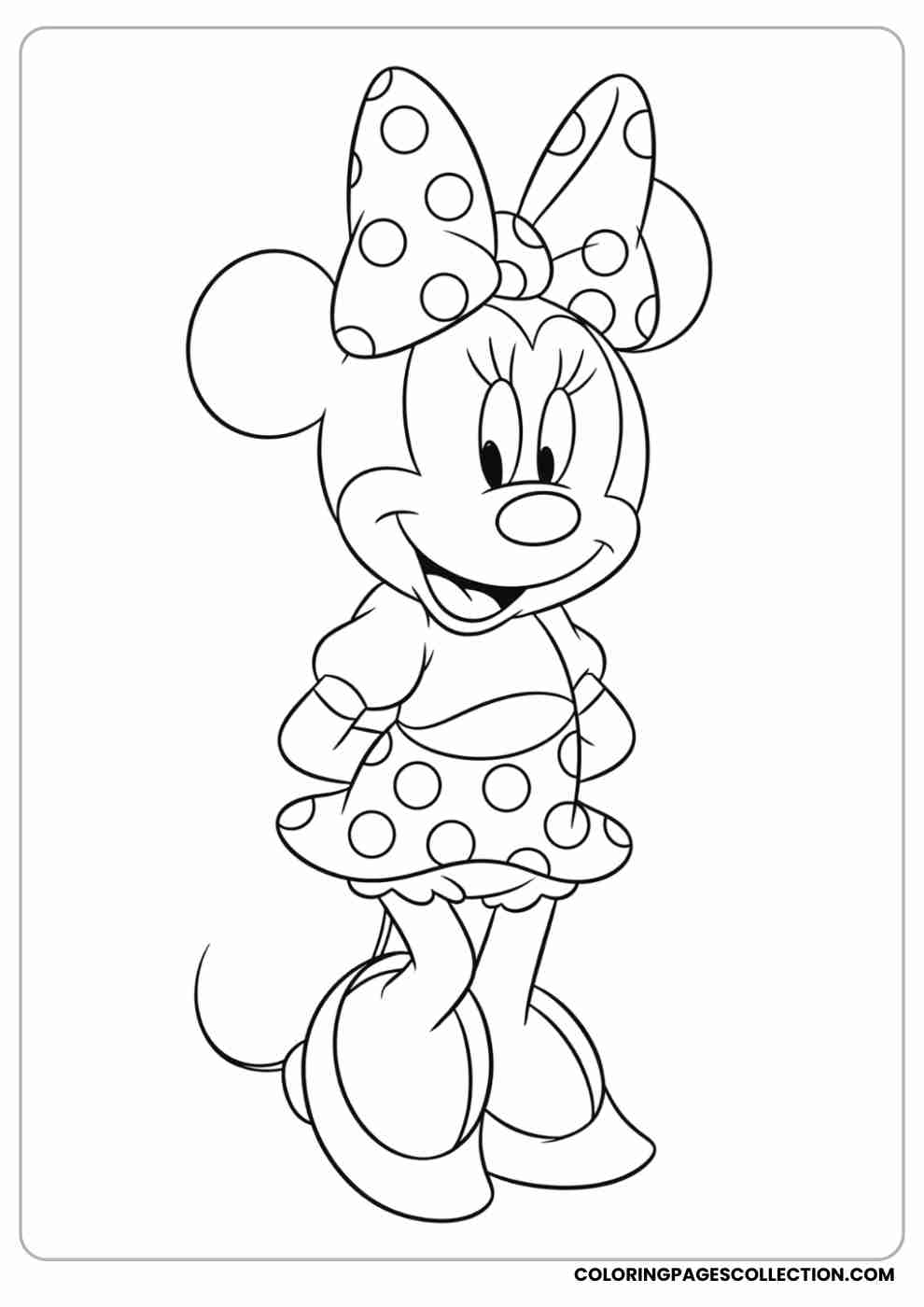 mini mouse coloring pages
