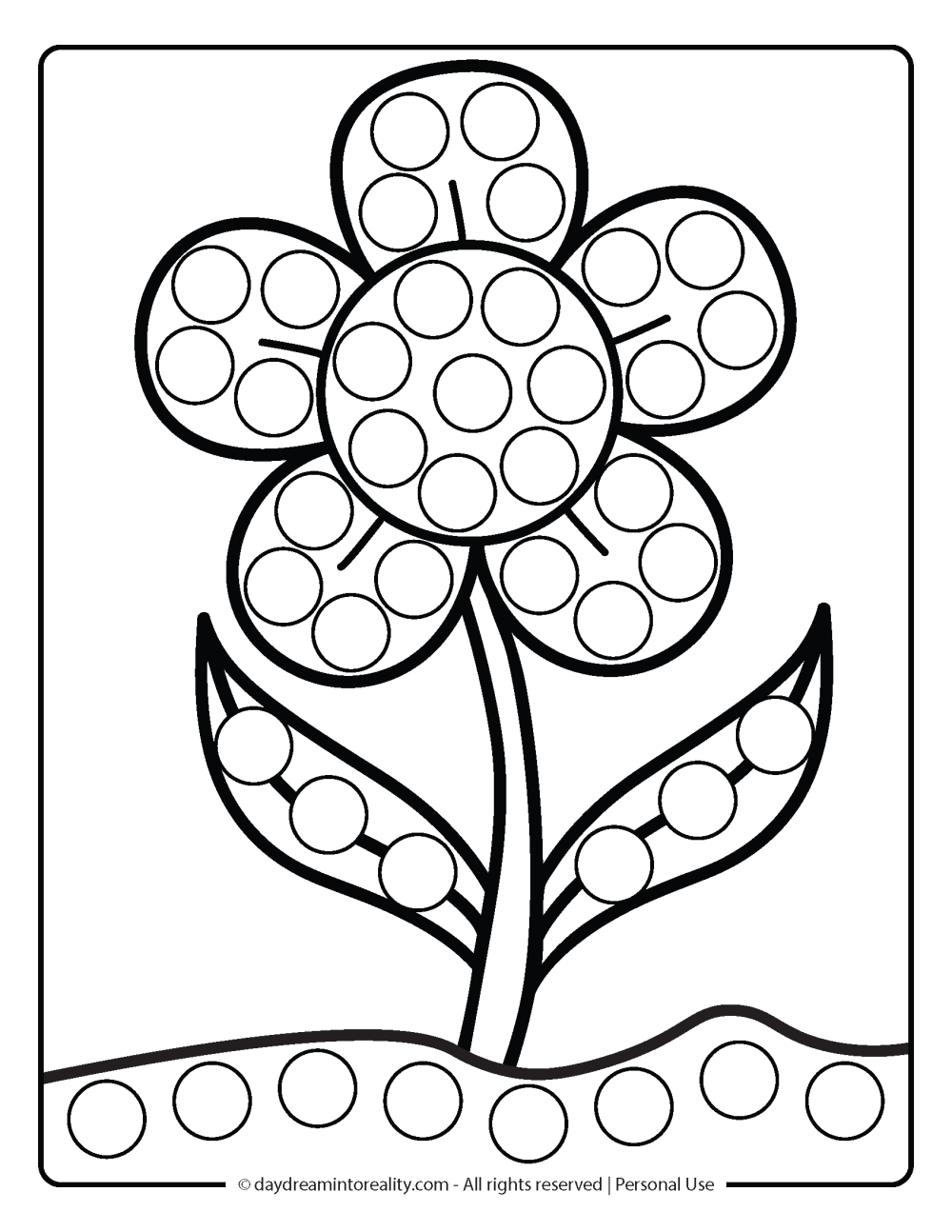 dot to dot marker printables