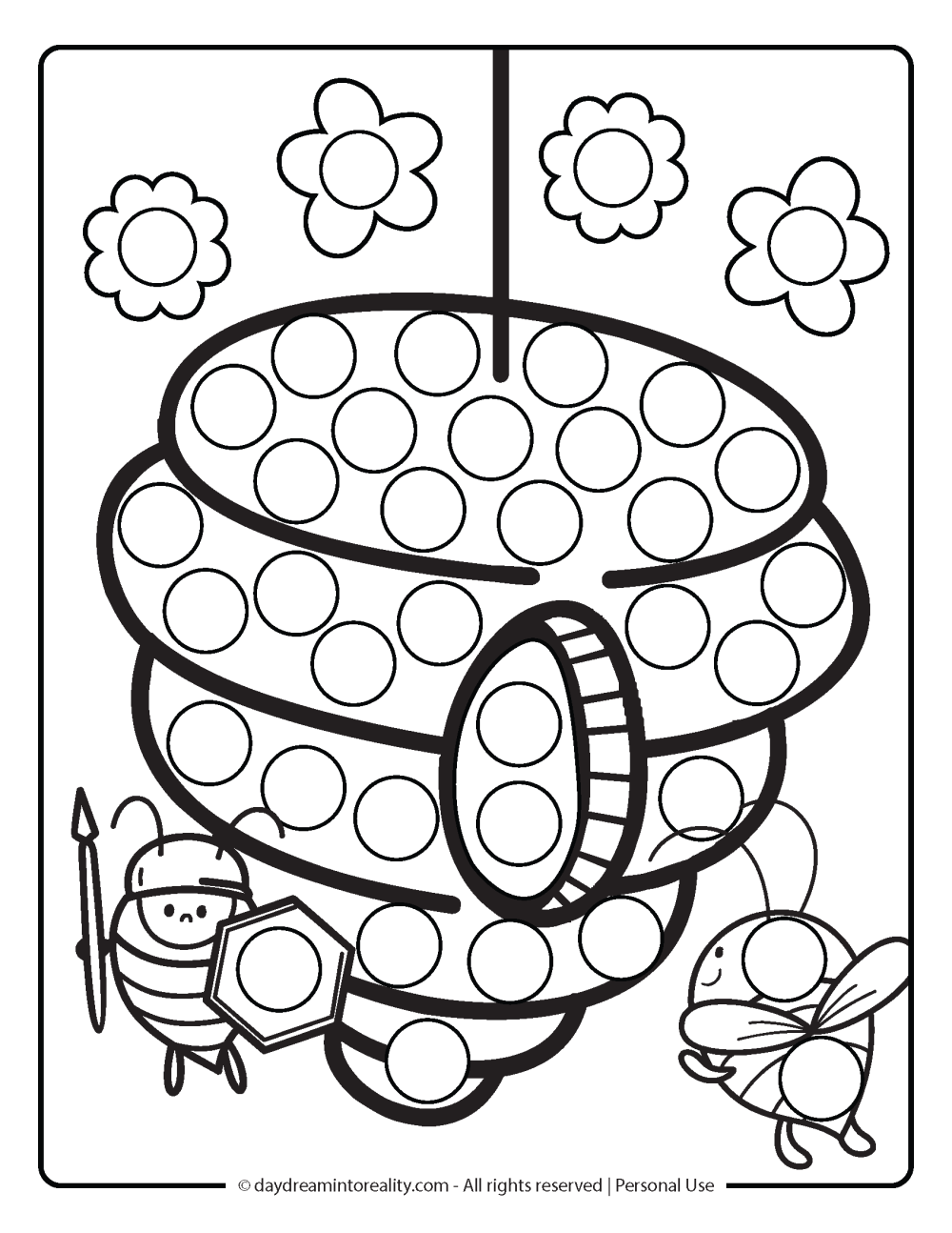 dot marker coloring pages