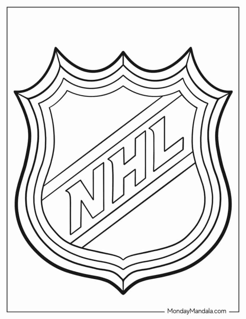 36 Hockey NHL Coloring Pages Free PDF Printables 