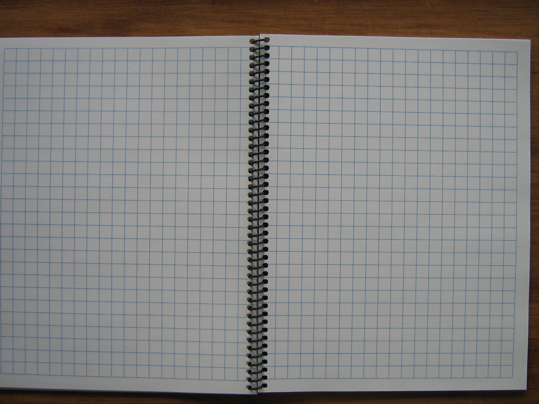 spiral bound graph paper notebook