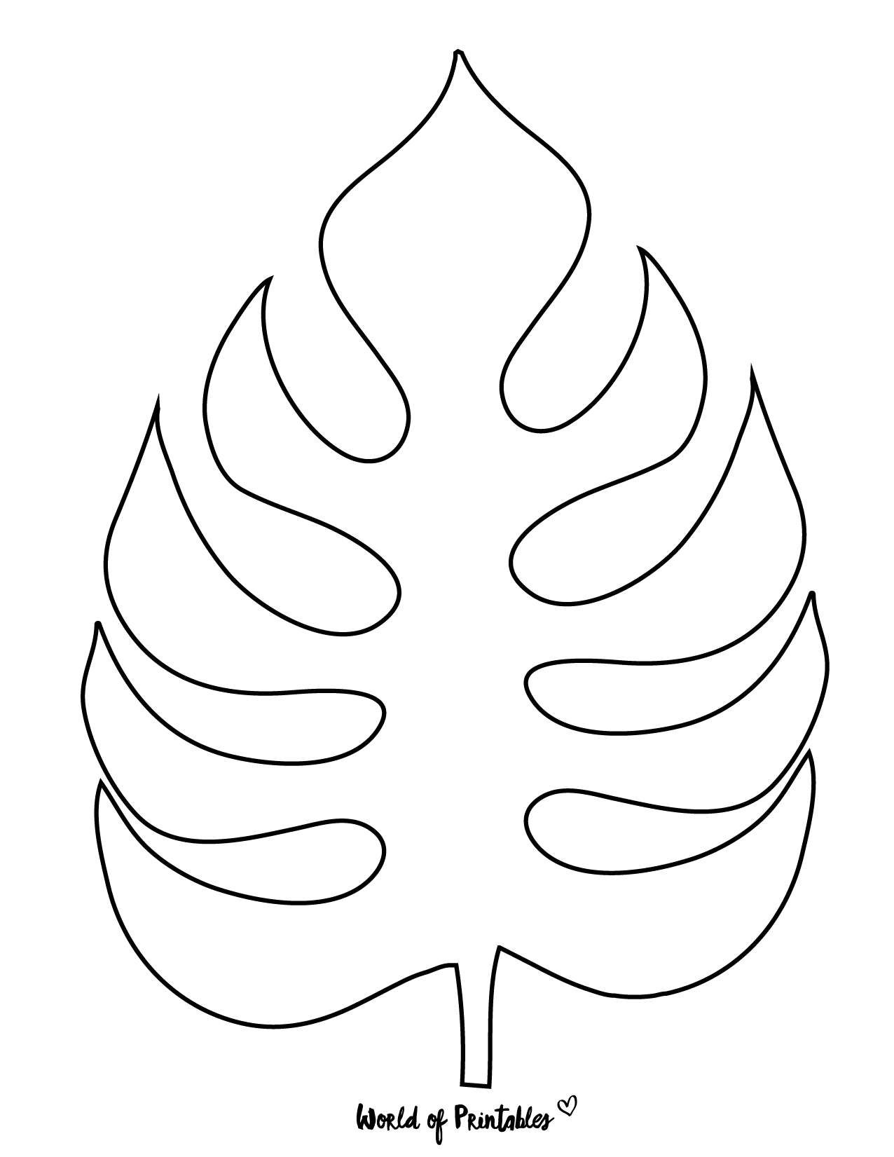 37 Printable Leaf Templates Outlines Shapes Free World Of Printables