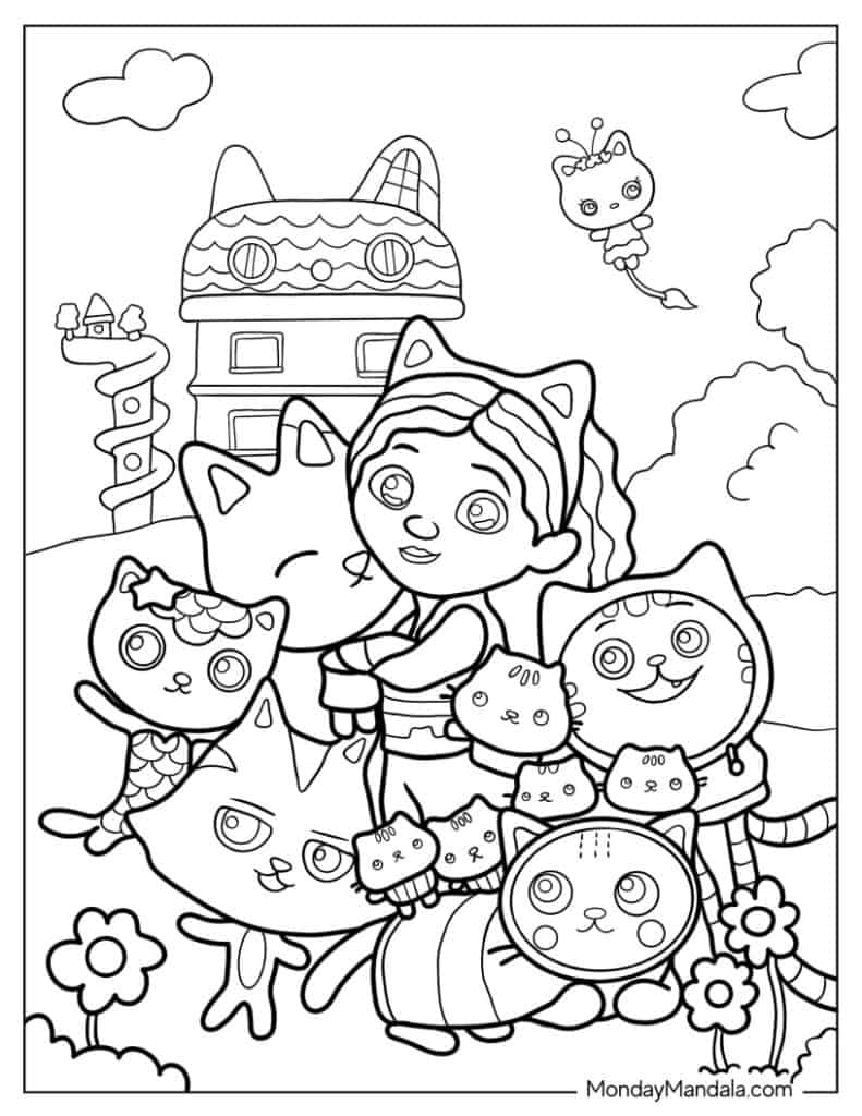 38 Gabby s Dollhouse Coloring Pages Free PDF Printables 