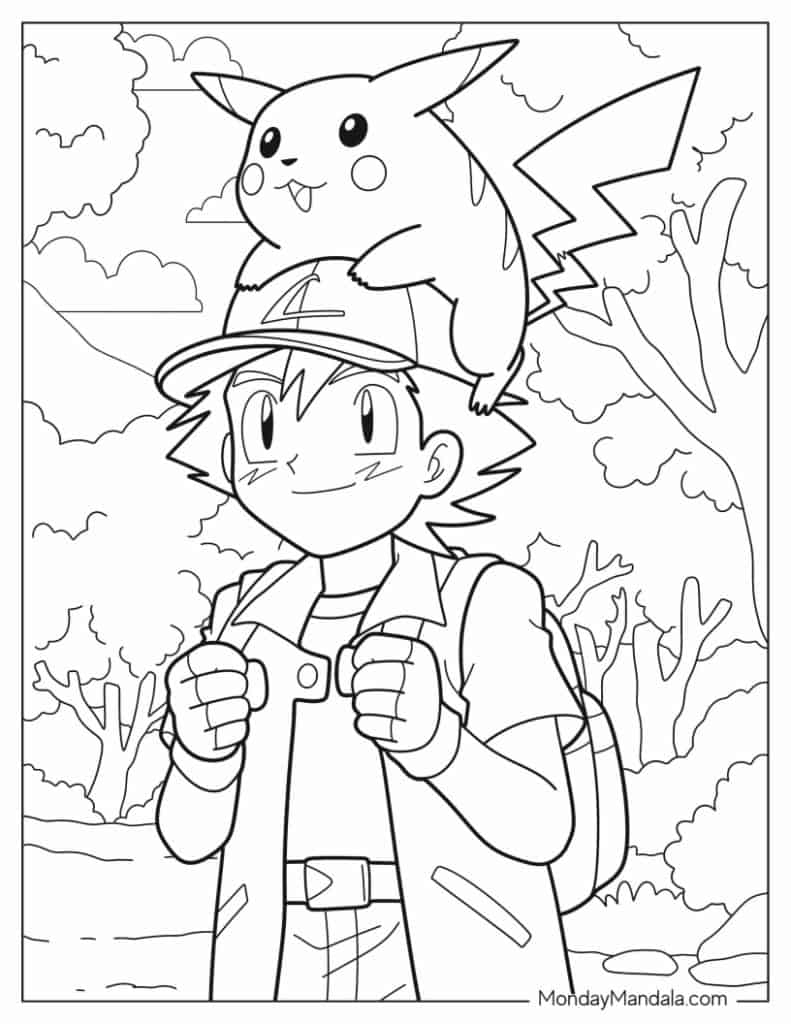38 Pikachu Coloring Pages Free PDF Printables 